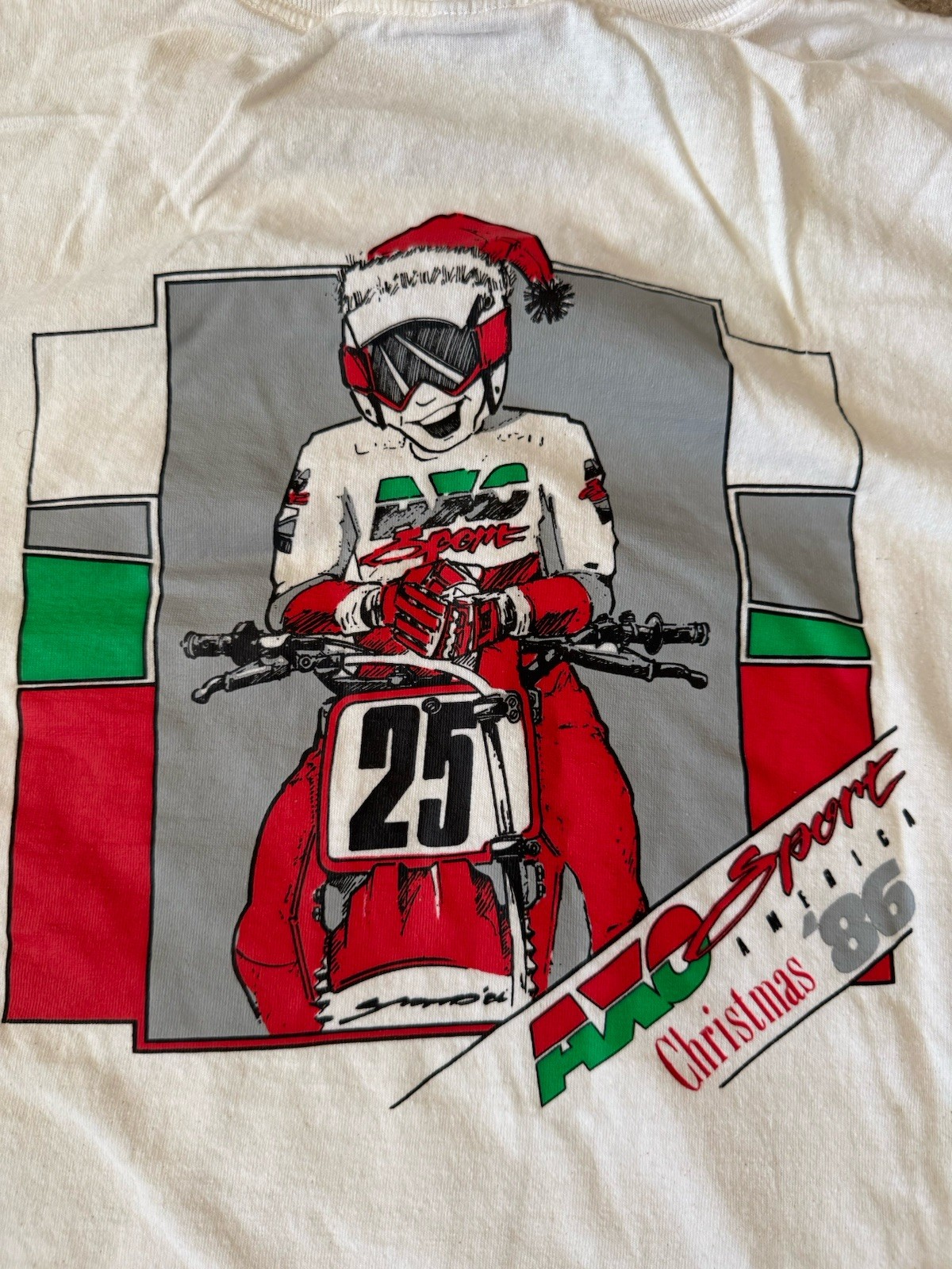 Vintage 1986 AXO Sport America Motocross Racing T-Shirt Single Stitch XL gallery