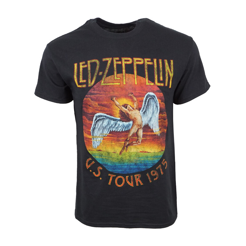 LED ZEPPELIN MENS 1975 US TOUR T SHIRT ORIGINAL AND AUTHENTIC LICENSE SHIRT NEW gallery