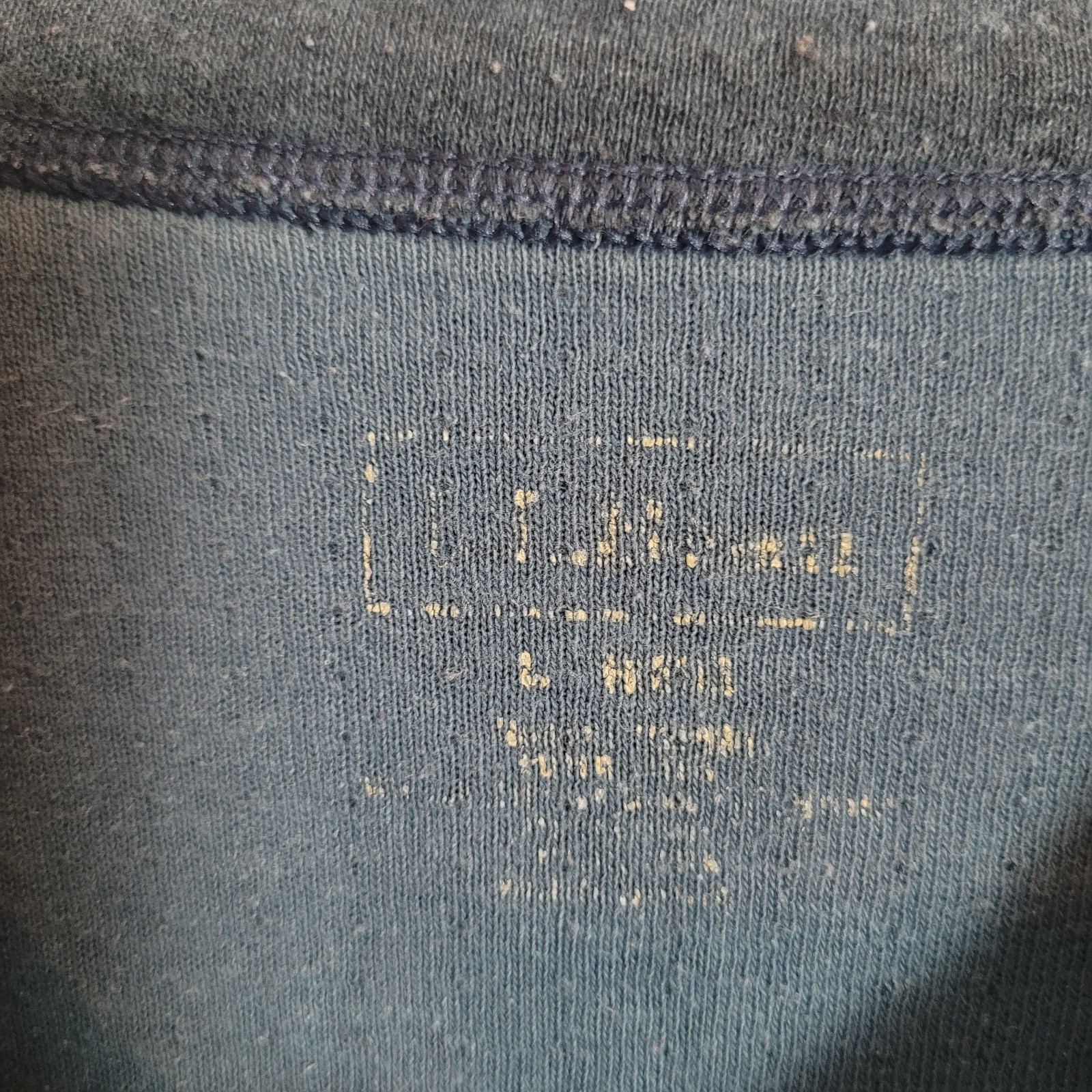 LL Bean Men's River Driver Henley Shirt Large Blue Wool Blend Casual Fisherman gallery