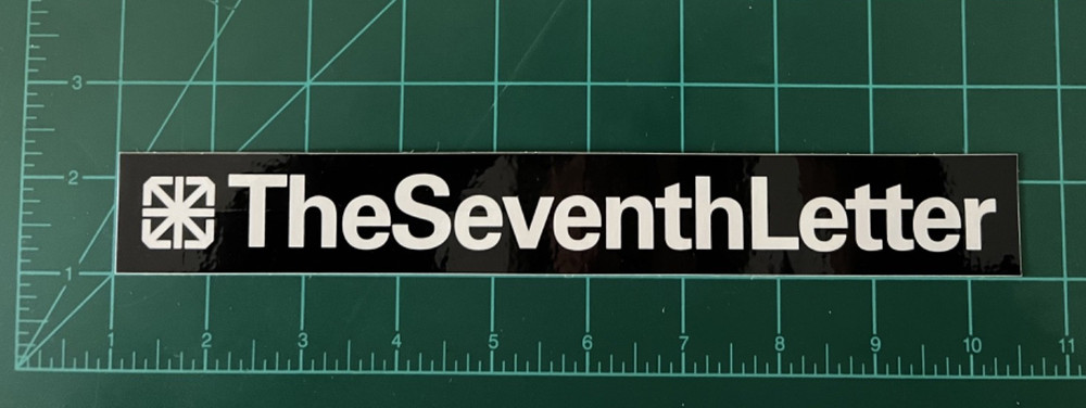 The Seventh Letter 9″ Sticker New Decal Tattoo Street Art Photo LA 7th Graffiti
