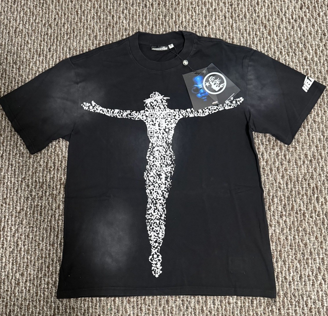Hellstar Men's Black Graphic Print Cotton Jersey Short Sleeve T-Shirt Size S gallery