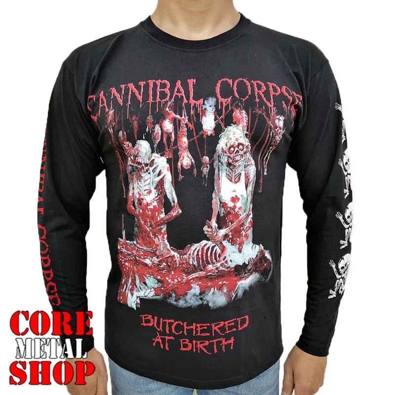 Cannibal Corpse "Butchered at Birth" Long Sleeve Black T-Shirt gallery