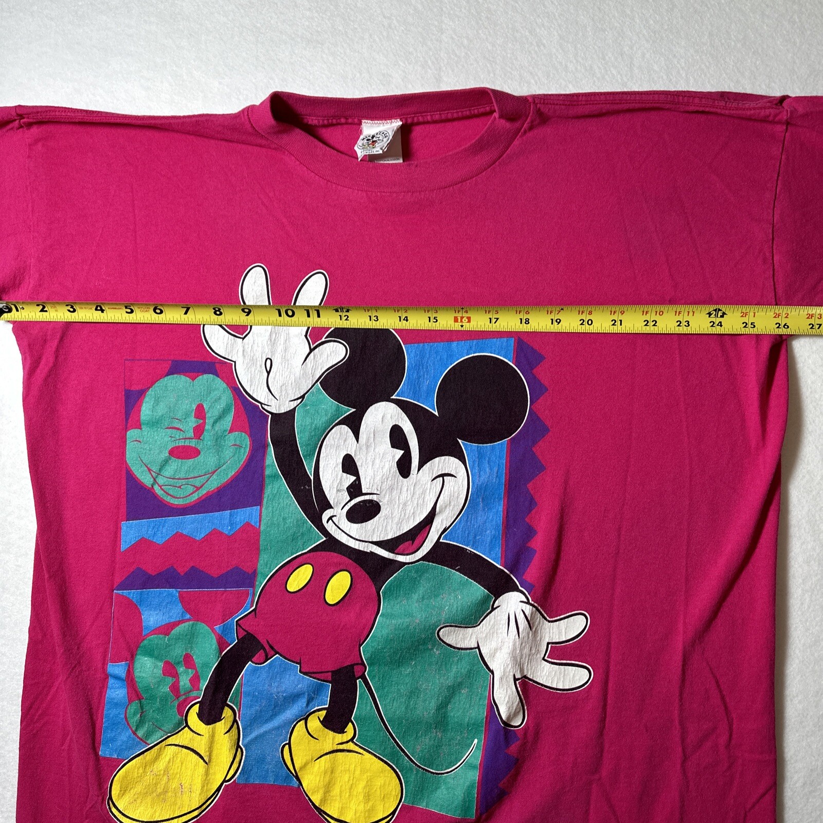Vtg Mickey Minnie Mouse T-shirt 90s Disney Mickey and Co Adult One Size Fits All gallery