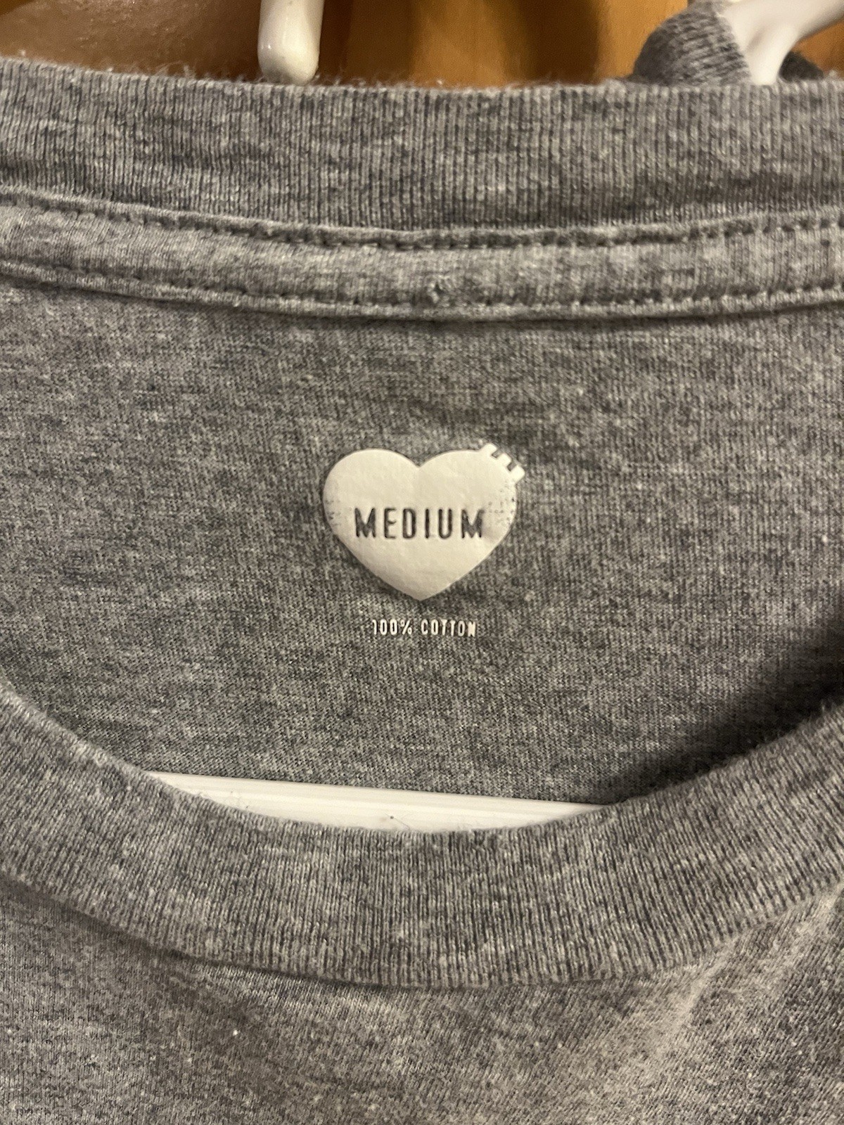 HUMAN MADE Plain Gray Shirts - THREE Size (M) Medium T-shirts - NIGO Streetwear gallery