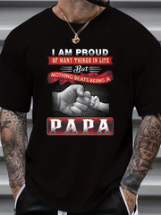 Men’s Plus Size Stretchable Streetwear T-Shirt – Casual Round Neck Tee Suitable