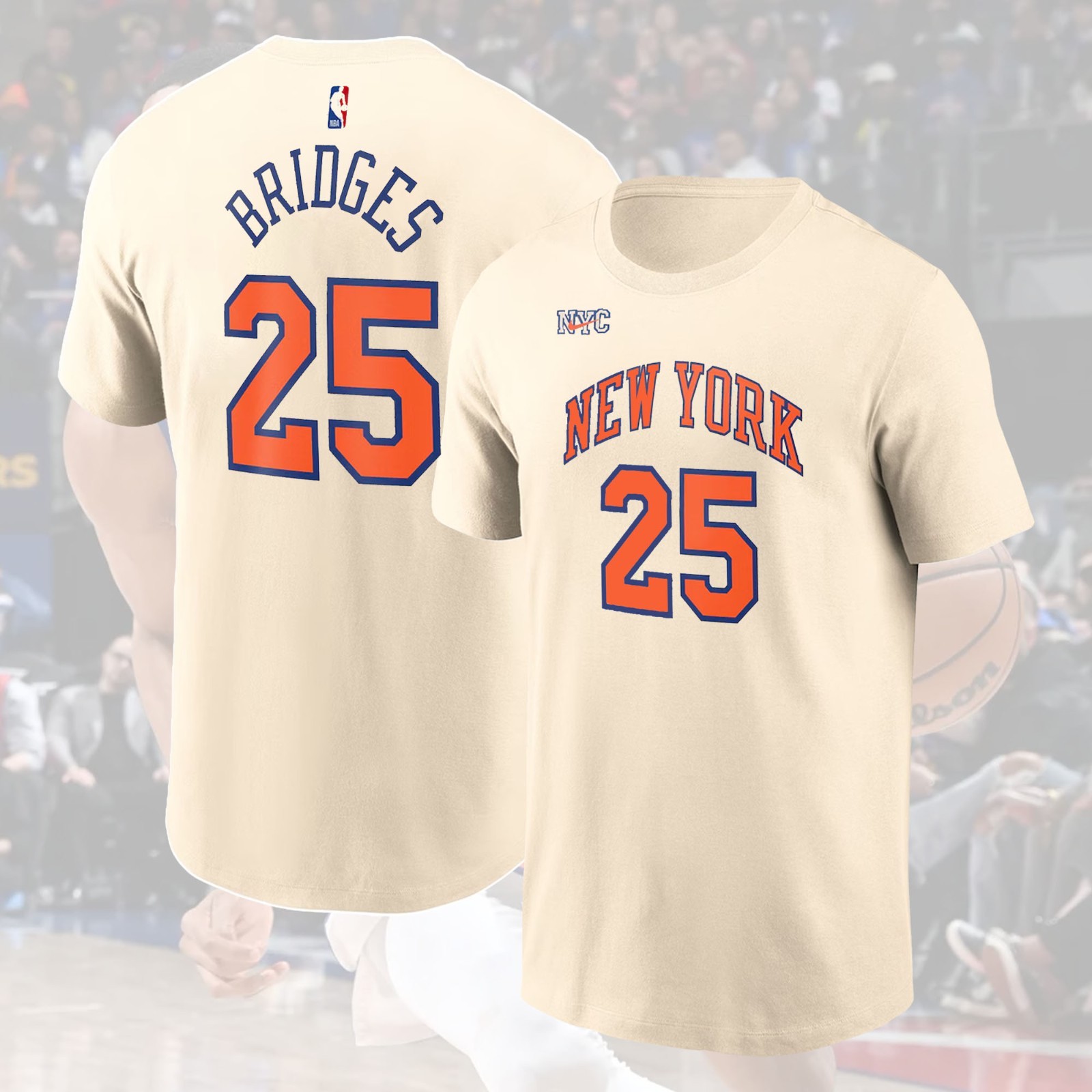 SALE ITEM! Mikal Bridges #25 New Y0rk Knicks 2026 Name & Number For Fans gallery