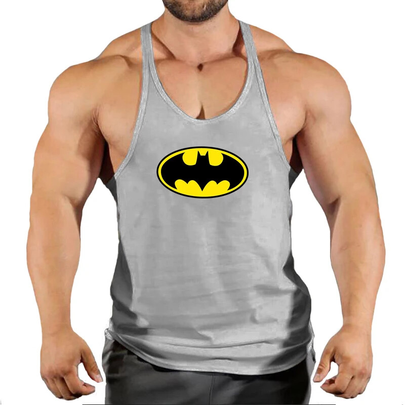 Men's Batman Cotton Sleeveless Tees Gym Muscle Bodybuilding Workout Tank Tops gallery