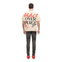 Valabasas Men Peace Purge Tee Beige