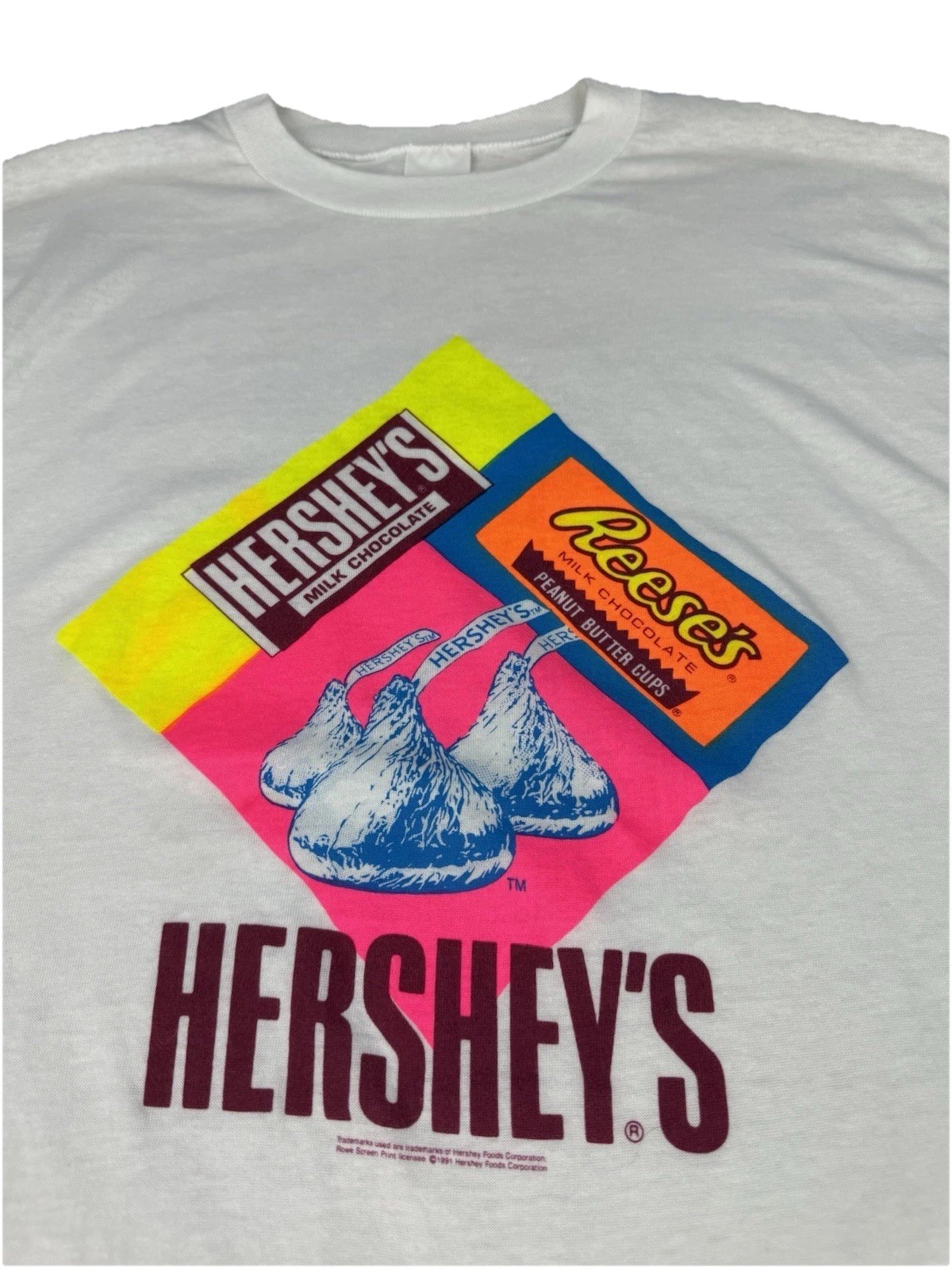 Hershey’s T Shirt Large Vintage 90s Chocolate Novelty