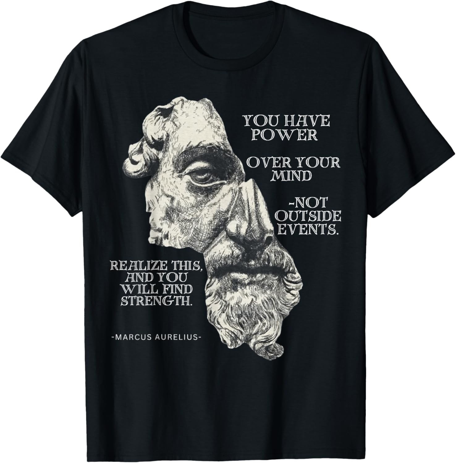 Marcus Aurelius Stoic Philosophy Roman Philosopher's Quote unisex T-Shirt gallery