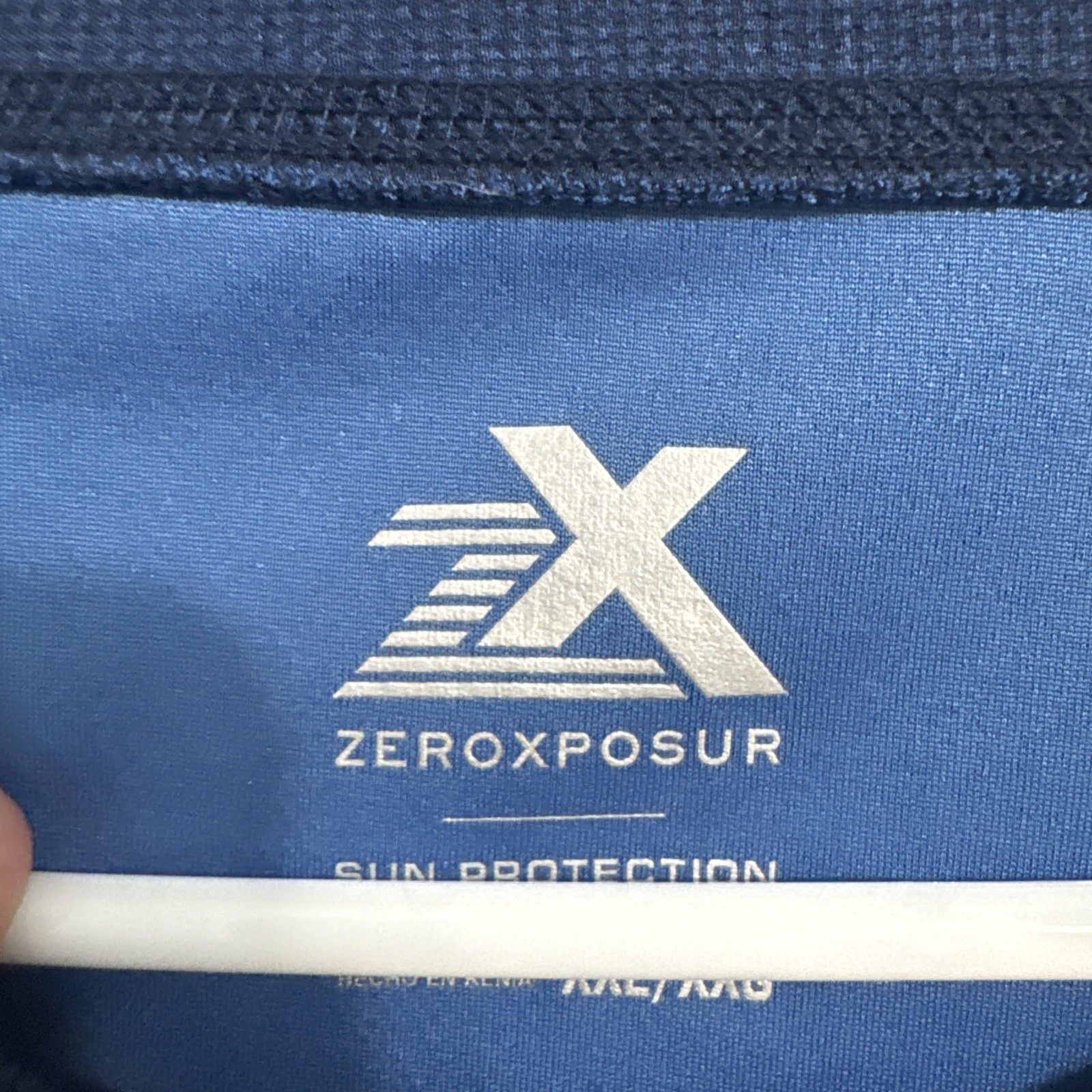 ZeroXposur Sun Protection UPF50+ Short Sleeve Shirt T-Shirt Mens Size XXL Blue gallery