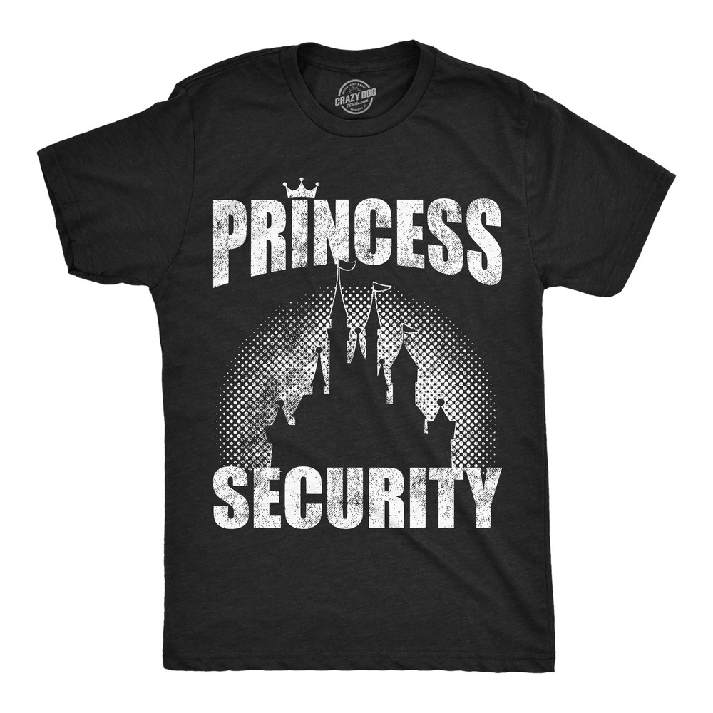 Mens Funny T Shirts Princess Security Sarcastic Graphic Novelty Tee For Men