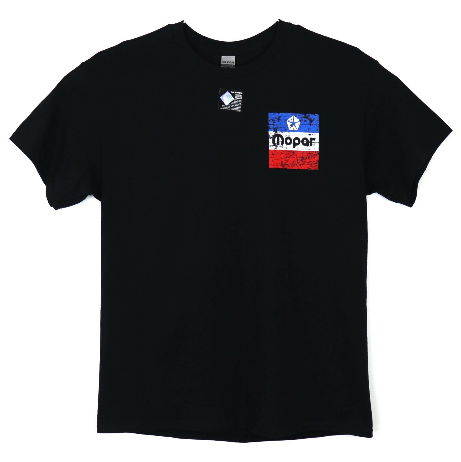 Mopar Logo Men's T-Shirt Black Distressed Look Dodge Chrysler Plymouth gallery