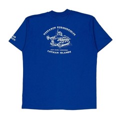 Research Submersibles Hanes Single Stitch T-Shirt – XL Blue Cotton Blend