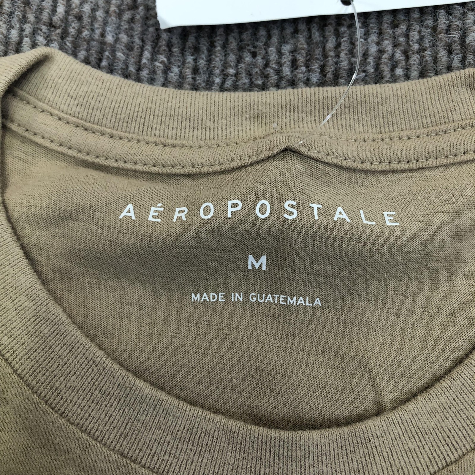Aeropostale Shirt Mens Medium Beige Positive Energy Graphic Tee Tagless Yin Yang gallery