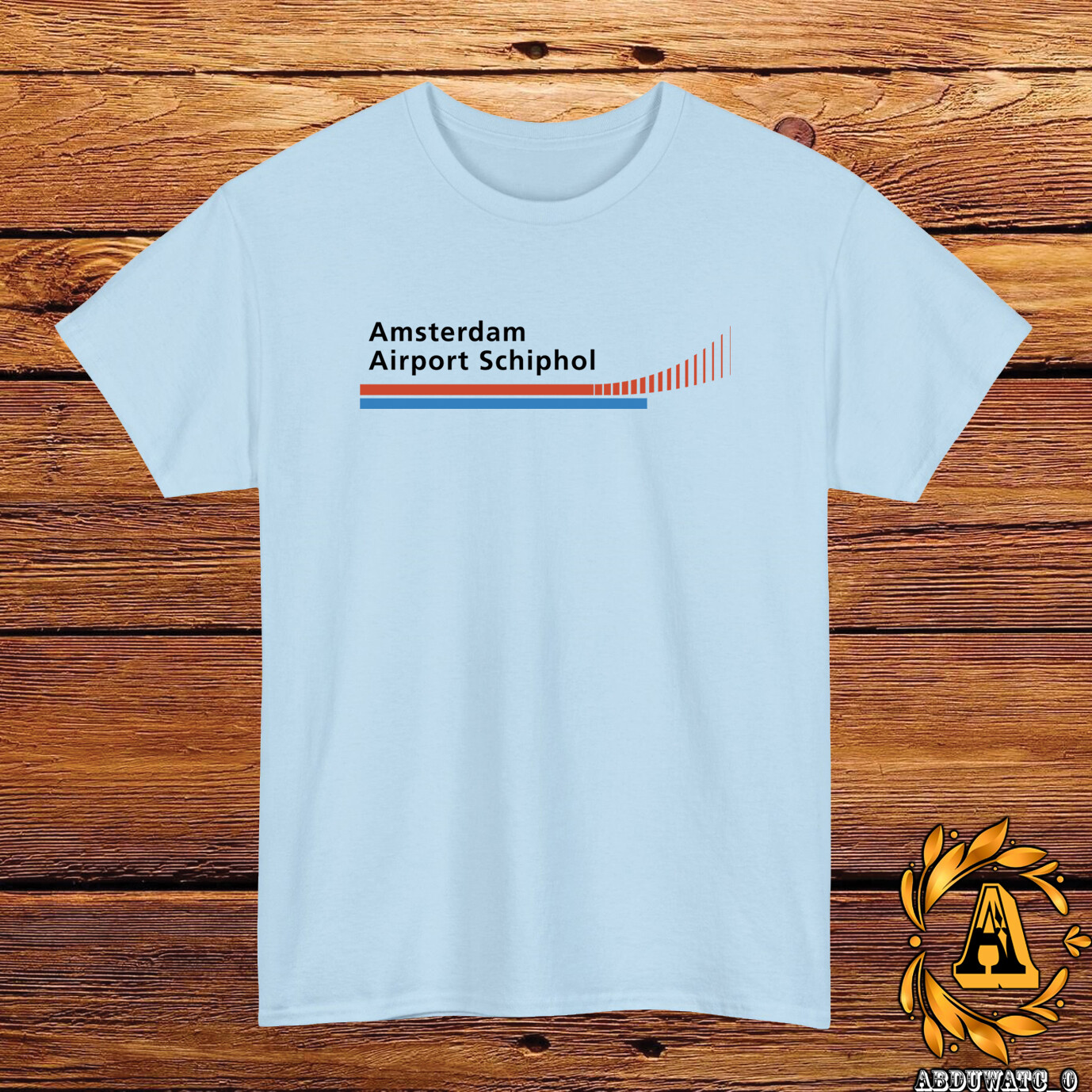 Amsterdam Airport Schiphol Logo T-Shirt Black/Grey/White/Navy/Red/Light Blue gallery