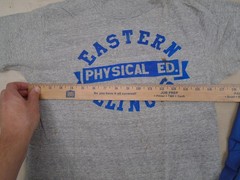 Vintage 50s Eastern Illinois University Physical Ed.T Shirt & Shorts Gym M
