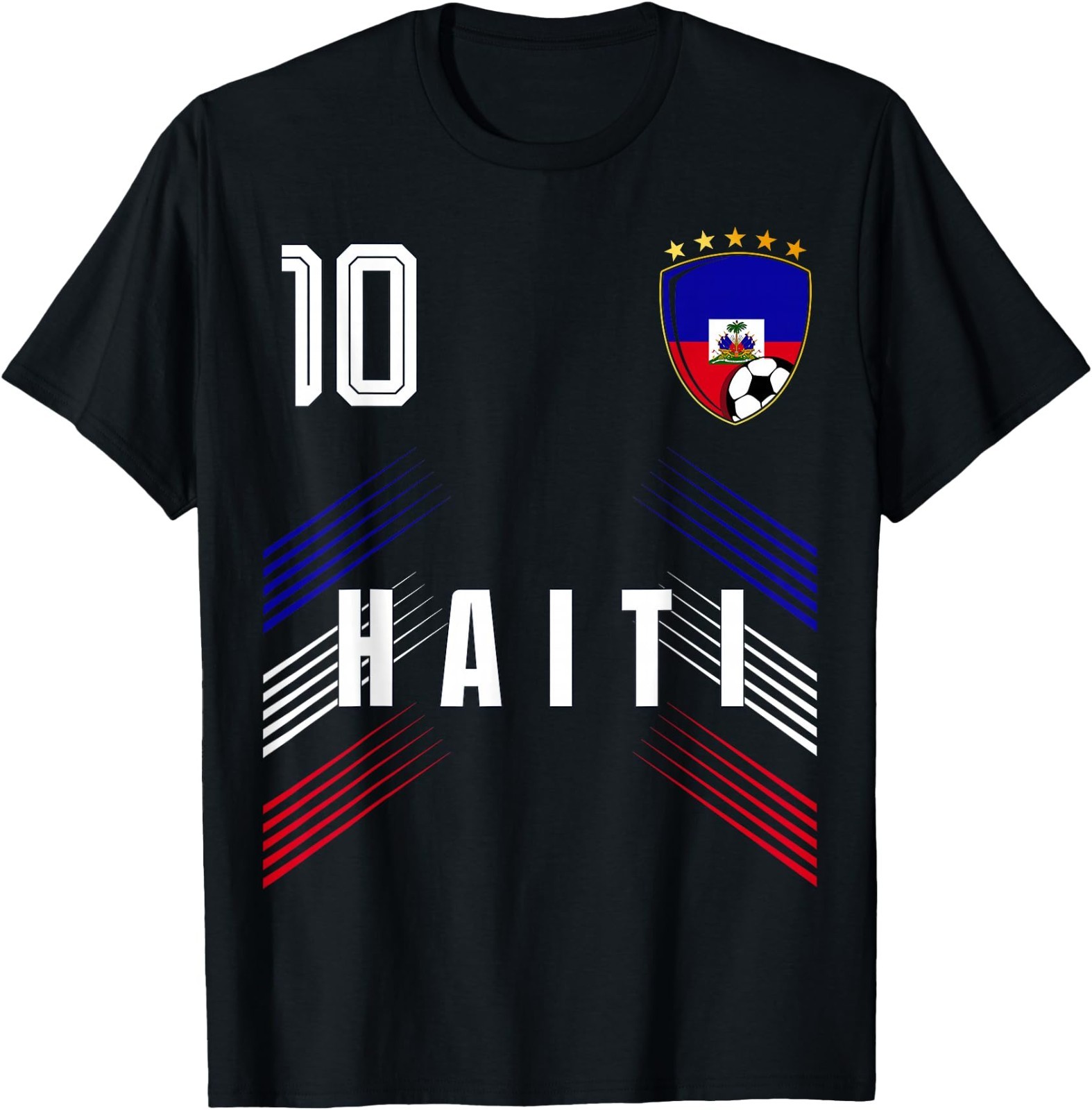 Haiti Flag Haitian Pride Lovers Coton Unisex Tshirt, Football Soccer Fan Tee gallery