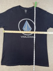 Volcom Logo Black Short Sleeve Graphic T-Shirt Men’s Size Large Logo Stone