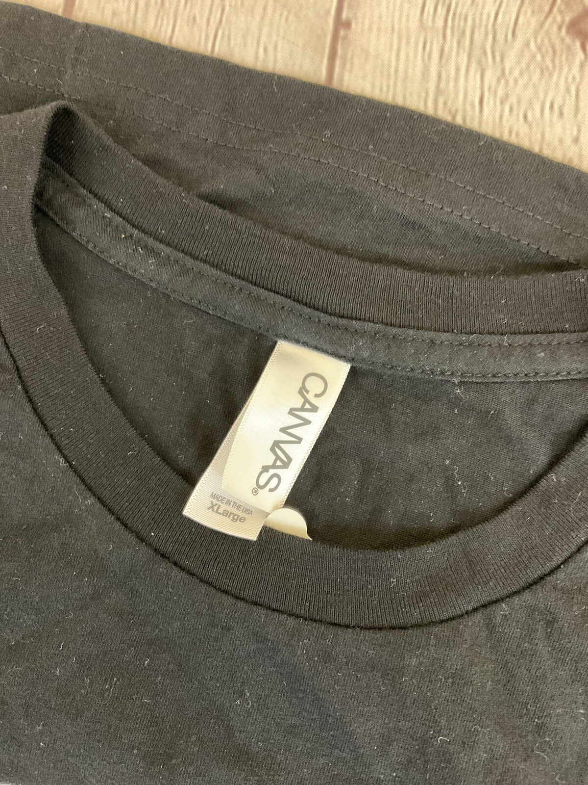 Canvas Adult Unisex 3001CVC Example Print XLarge Black SS Crew Neck Shirt New gallery