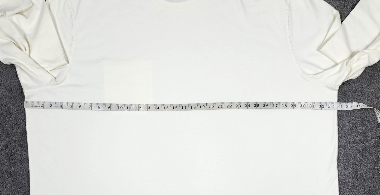 Men's Crew Neck T Shirt 5XL Cream Goodfellow & Co Long Sleeve Big & Tall Cotton gallery