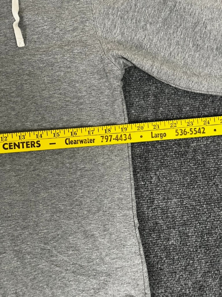 Bylt Gray Drop Cut Hooded Henley Lux Long Sleeve Cotton/Polyester/Spandex Size M gallery