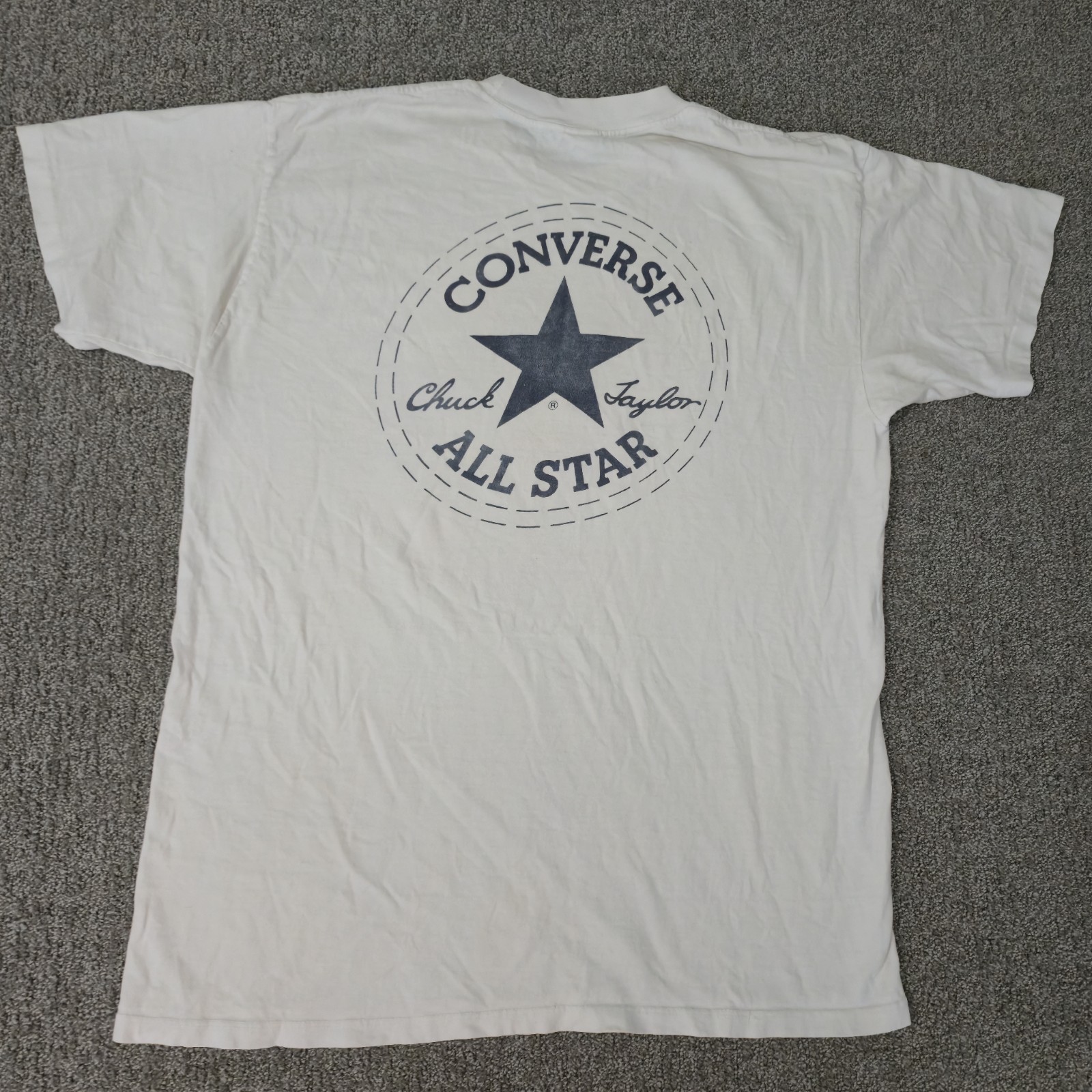 Vintage 1996 Converse Chuck Taylor T Shirt Size XL Star Second To None D1 White gallery