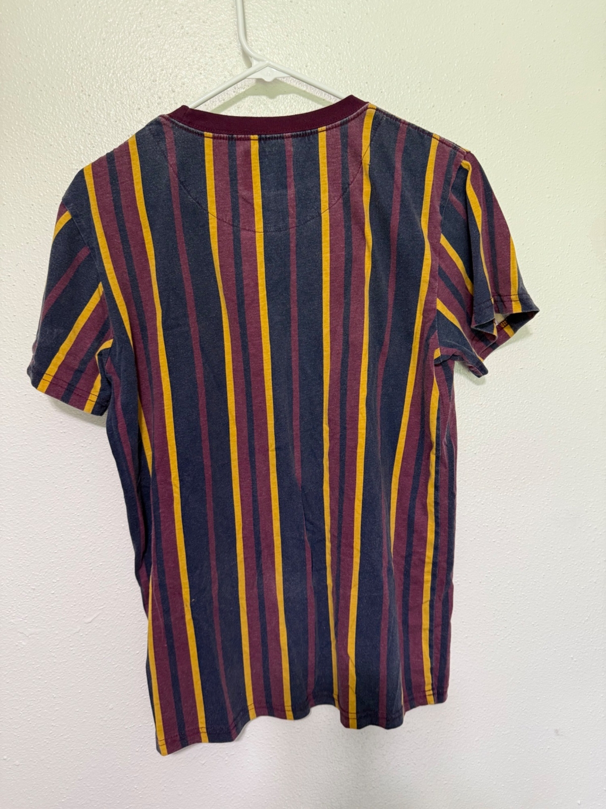 Shouthouse Tee Tshirt Purple Navy Gold Stripe with Brooklyn Mens S gallery
