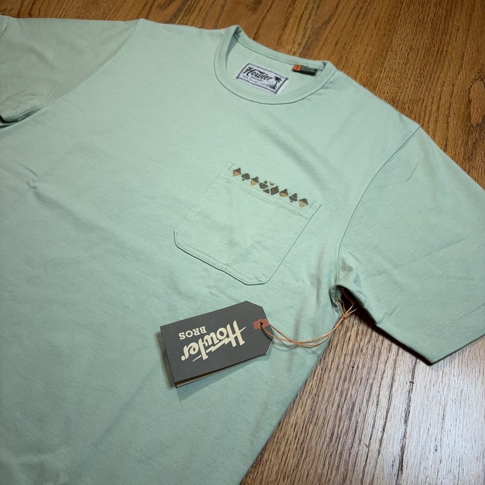 NWT Howler Brothers Men’s Small Spectrum Pocket Tee Short Sleeve Julep Tan 1118