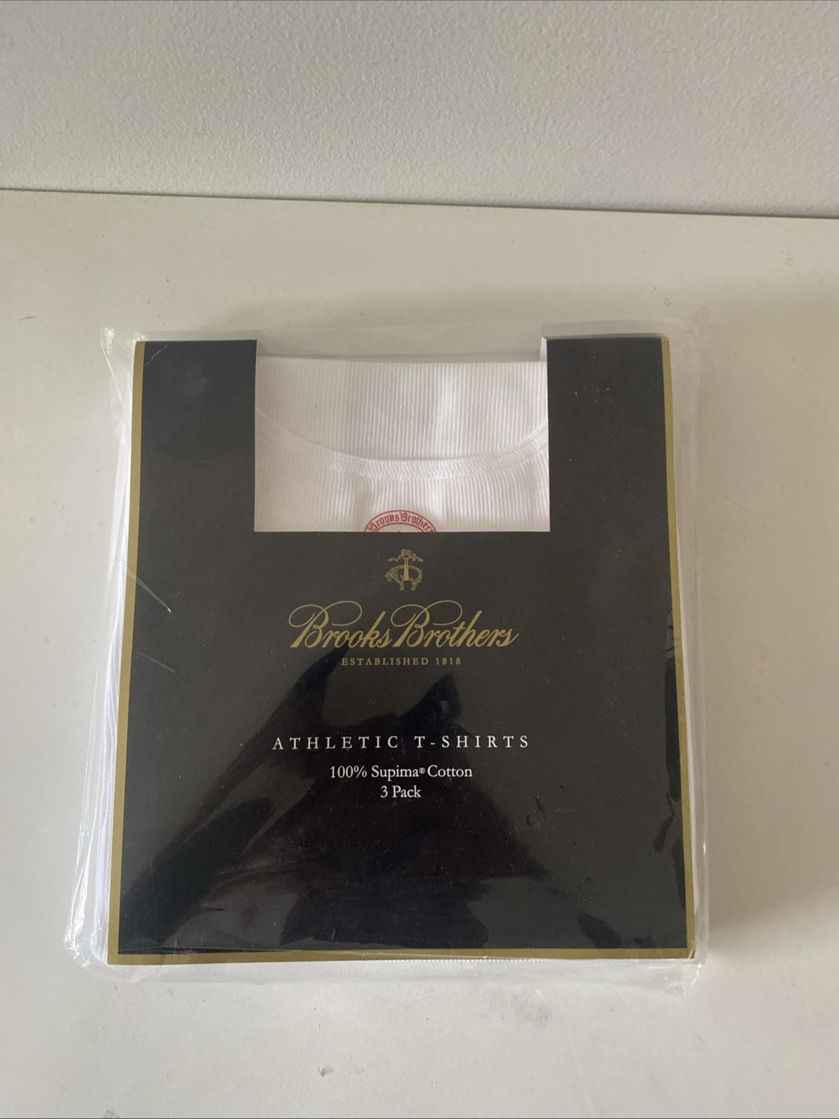 Brooks Brothers Athletic Supima Cotton Sleeveless T Shirts 2 Pack Med Ribbed gallery
