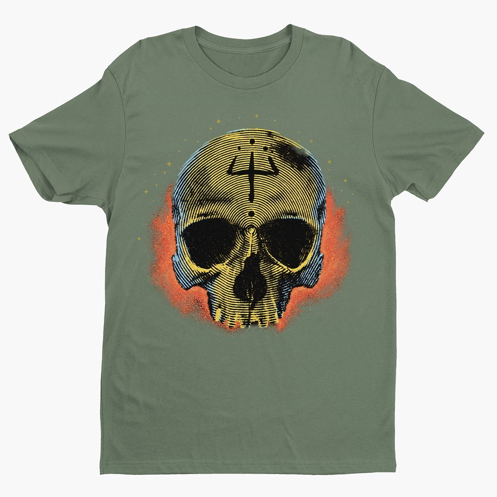 Retro Dark Skull Unisex T-shirt | Gothic Skull Shirt Gifts for Men gallery