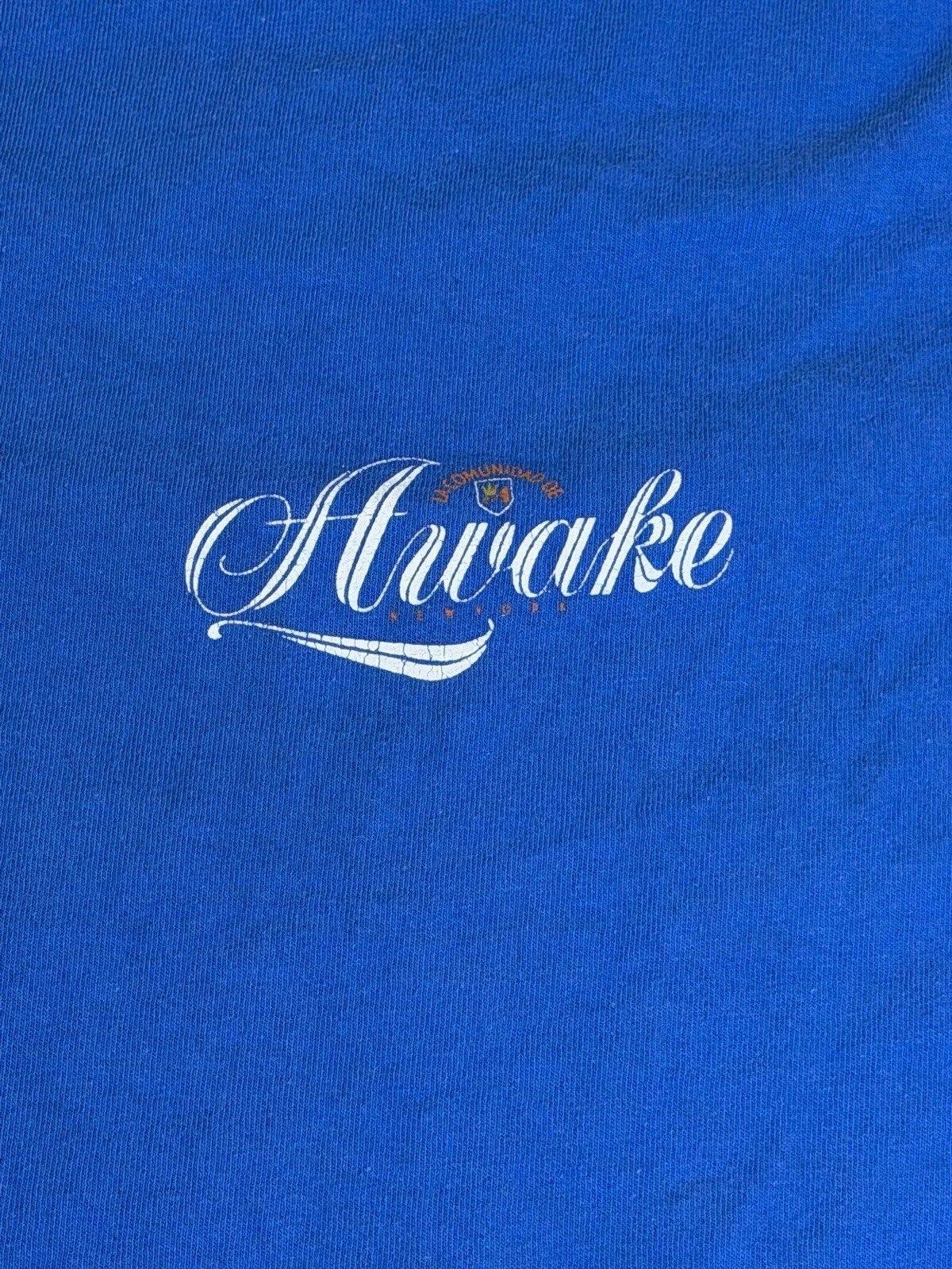 Awake NY Comunidad Logo T-Shirt Blue Men's Size XL Streetwear Tee gallery