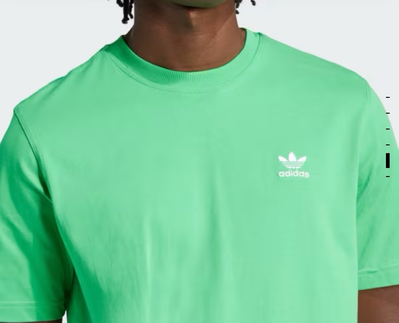 Mens M ADIDAS ORIGINALS logo ESSENTIALS TREFOIL TEE SHIRT GREEN JN0235 med NEW gallery
