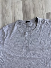 ATM Anthony Thomas Melillo Men Cotton T-Shirt Gray Short Sleeve Slub Tee L