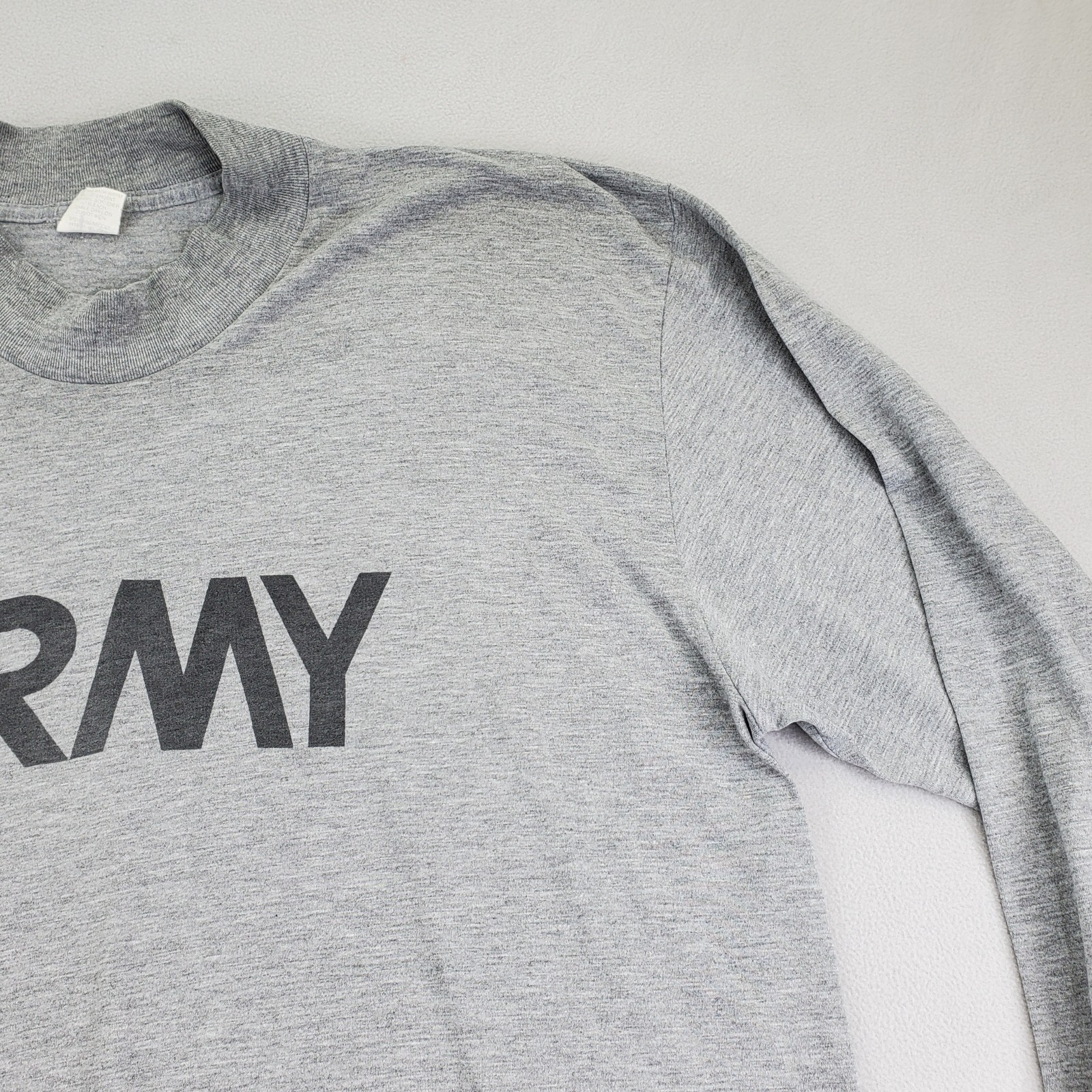 VTG Official Reflective Army Logo Shirt Mens XL Gray Long Sleeve USA AKWA Tek gallery