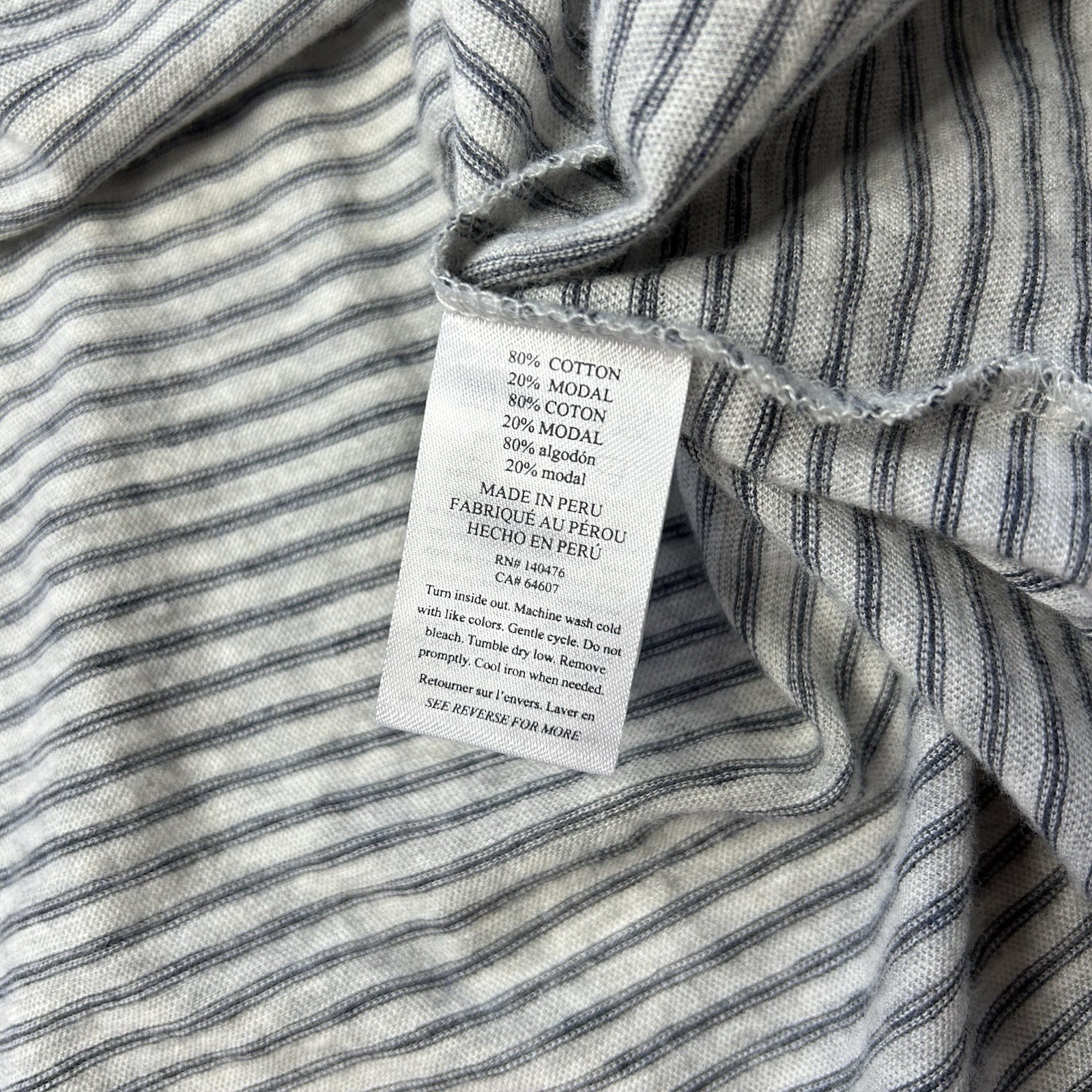Faherty TShirt Men’s XXL Short Sleeve Vintage Chambray Cotton Modal Lightweight gallery