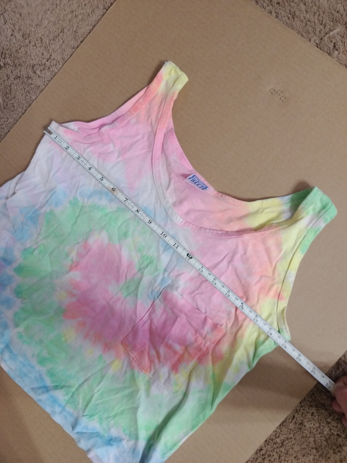 Vtg Clothing For Cool People Made In USA Osfa Tank Tie-dye 20 Long Single Stitch gallery