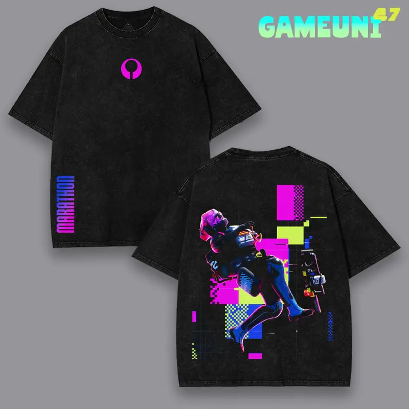 Recon Marathon Sci-fi Game Double-side Graphic Tee Streetwear T-Shirt