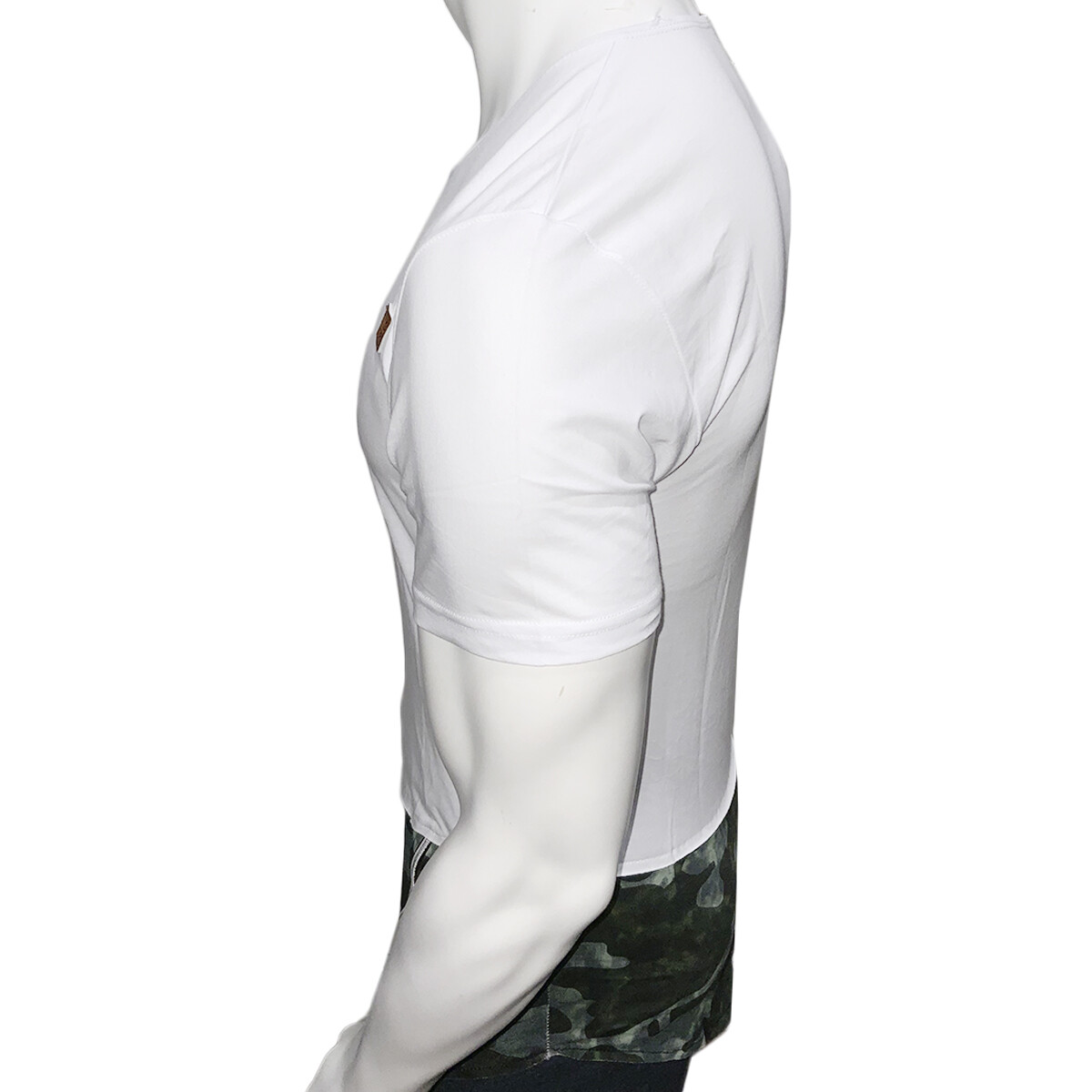 NWT STYLE HIP HOP EXTENDED CAMO ZIPPER CASUAL MEN'S T-SHIRT TEE SIZE M L gallery