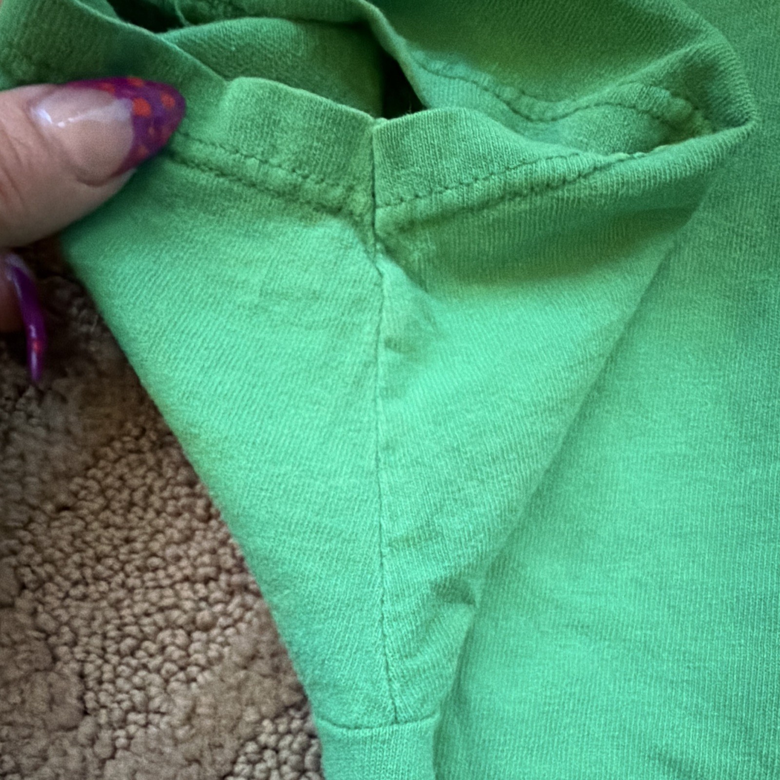 Fruit of the Loom Heavy Cotton Green Nerds Rule Graphic T-Shirt M Crew Neck gallery