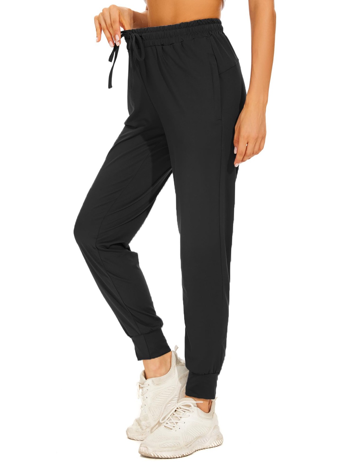 Women's Casual Pants Zipper Pockets High Waist Lounge Sweatpants Yoga Travel gallery