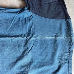FDMTL Indigo Blue Denim Patchwork Short Sleeve Shirt Front Pocket Made in Japan