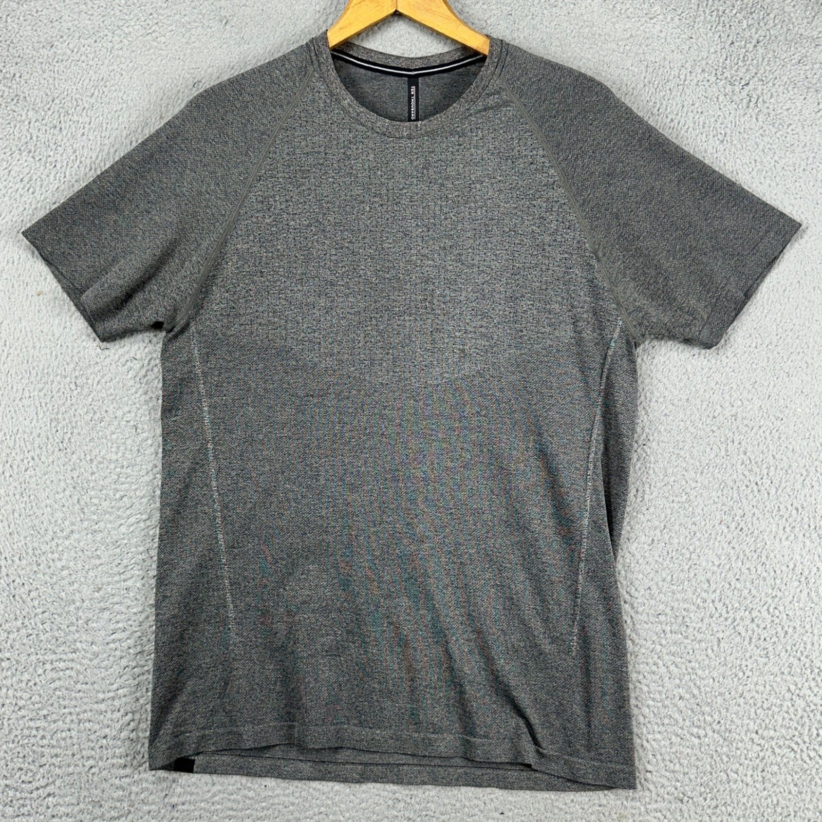 Ten Thousand Adult Mens The Seamless Tee T-Shirt Large Grey Crewneck Nylon Blend gallery
