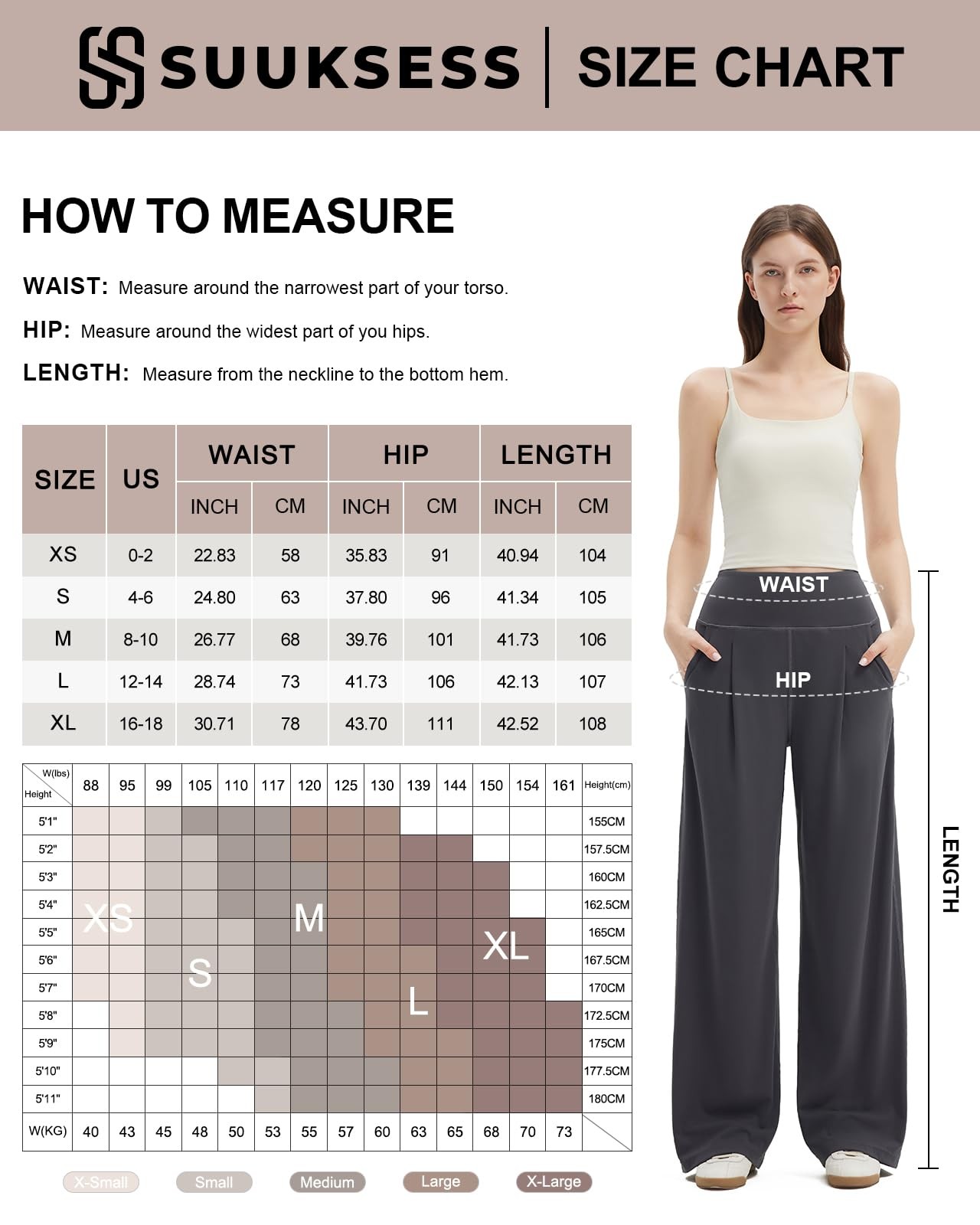 Women Casual Palazzo Pants with Pockets 2025 High Waisted Lounge Wide Leg Pan... gallery
