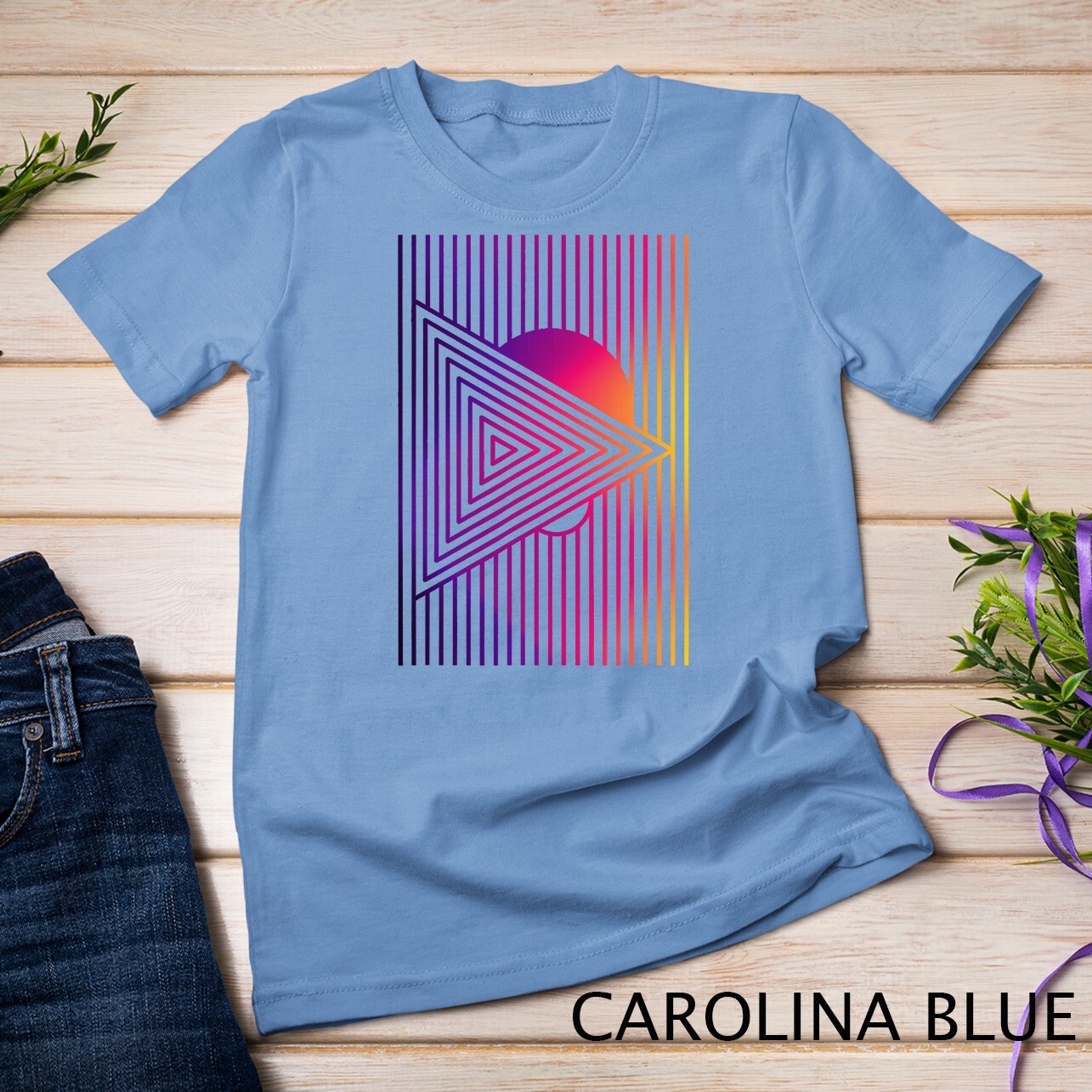 Colorful Aesthetic Summer Fashion Minimalist Abstract Art Unisex T-shirt gallery