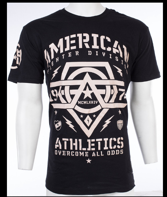 AMERICAN FIGHTER Black WESTEND Athletic Graphic T-shirt NWT gallery