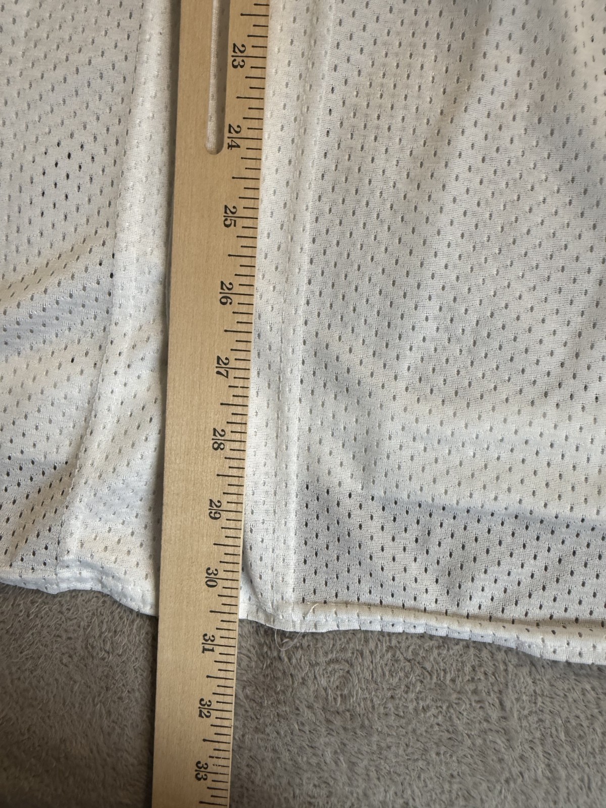 Vintage 90s Nike Mesh Baseball Jersey Button Up White Red Swoosh Made in USA XL gallery