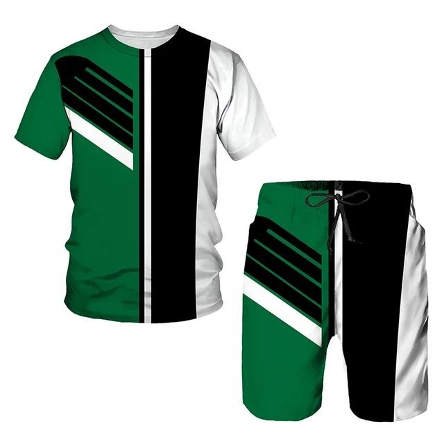 New Men’s Sets 3d Tracksuit Summer Fashion Clothes for Man Tshirt Shorts 2 Piece gallery