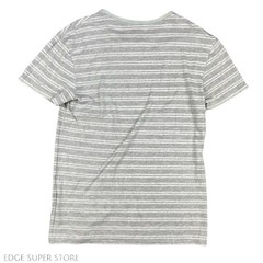 All Saints Light Beige Brown Striped Scoop Neck Short Sleeve TShirt Size XSmall
