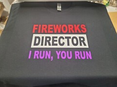Fireworks Director Funny tee Free Shipping New w/ Tags